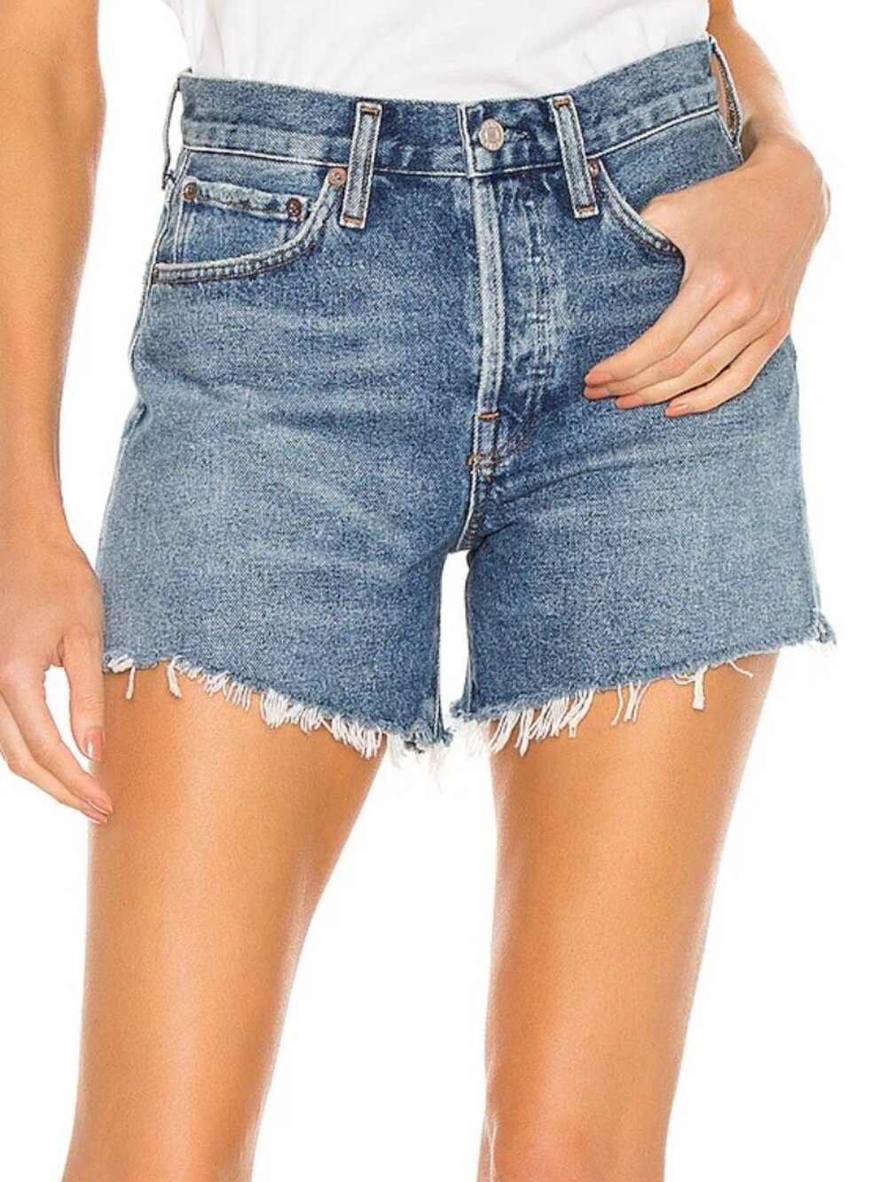 AGOLDE Parker Long Shorts Jean Skywave 24